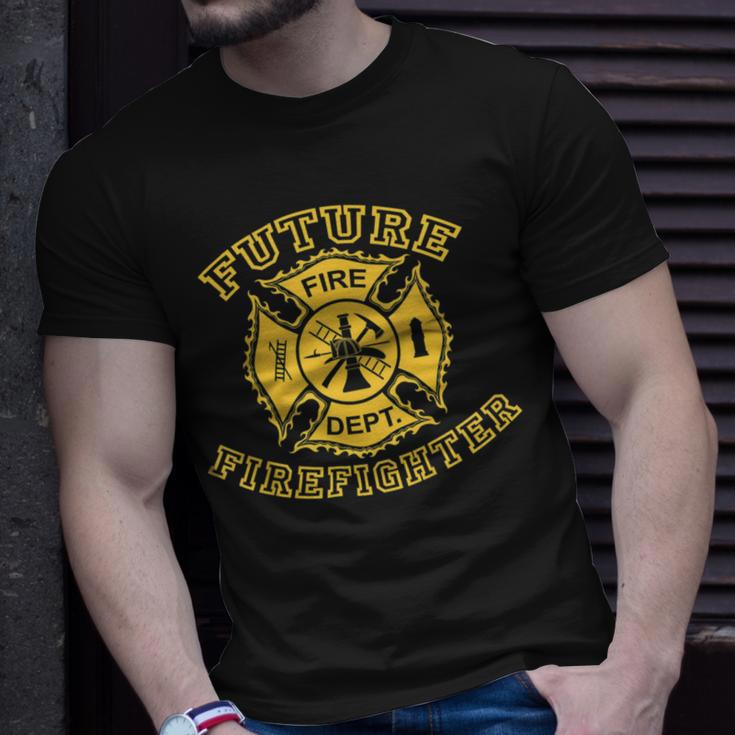 Firefighter Future Firefighter V2 Unisex T-Shirt Gifts for Him