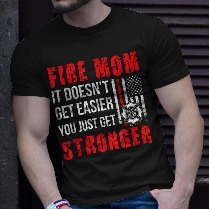 Firefighter Proud Firefighter Mom Fire Mom Of A Fireman Mother Unisex T-Shirt Gifts for Him