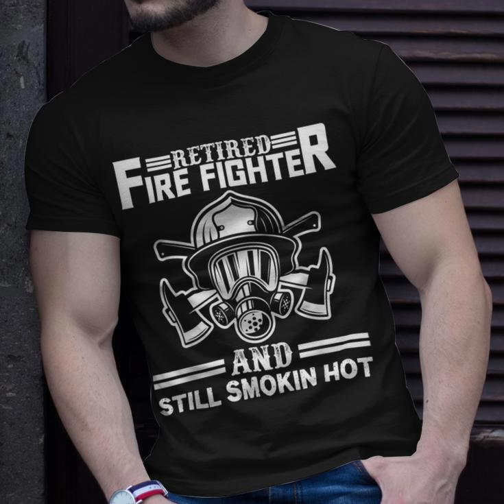 Firefighter Retired Firefighter Fireman Retirement Party Gift V2 Unisex T-Shirt Gifts for Him