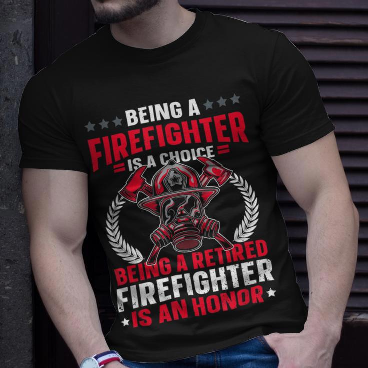 Firefighter Retirement Fireman & Fire Firefighter Retired V3 Unisex T-Shirt Gifts for Him