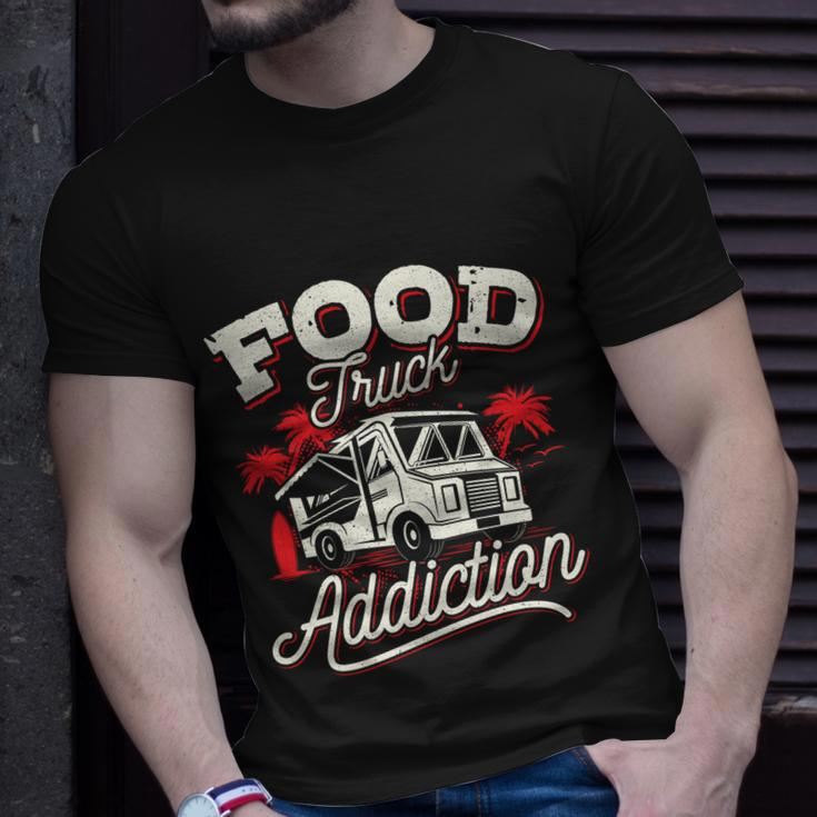 Food Truck Great Gift Funny Love Food Truck Addiction Unisex T-Shirt Gifts for Him