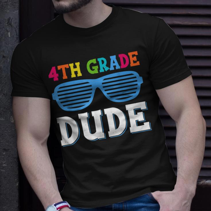 Fourth Grade Dude 4Th Grade Teachers Students Back To School Unisex T-Shirt Gifts for Him