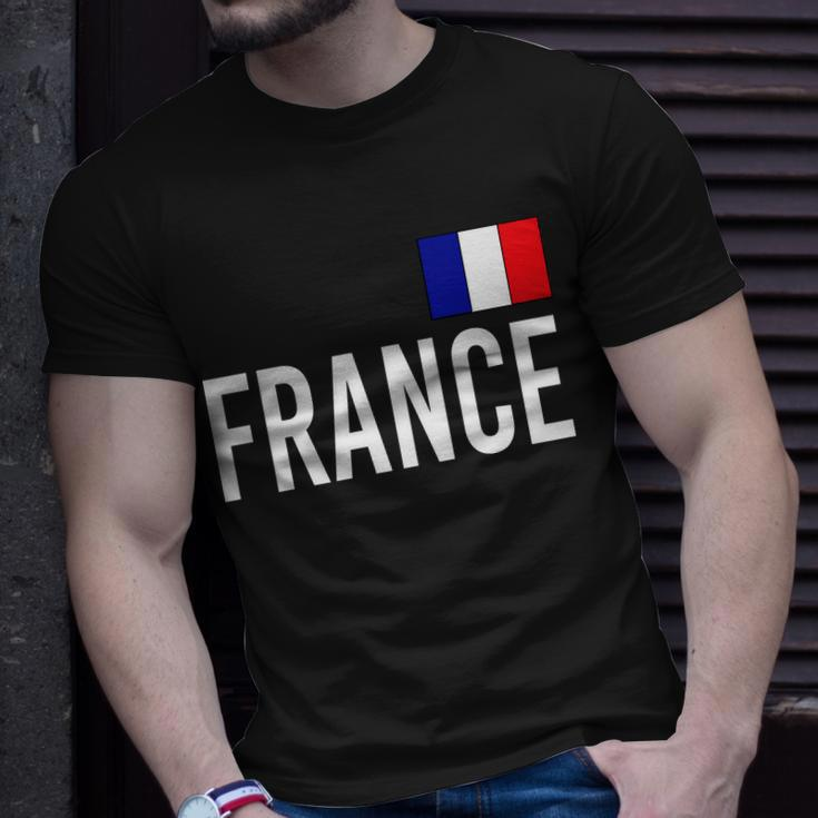 France Team Flag Logo Tshirt Unisex T-Shirt Gifts for Him