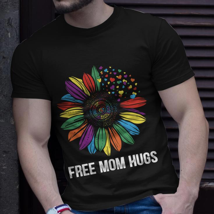 Free Mom Hugs Daisy Lgbt Pride Month Unisex T-Shirt Gifts for Him