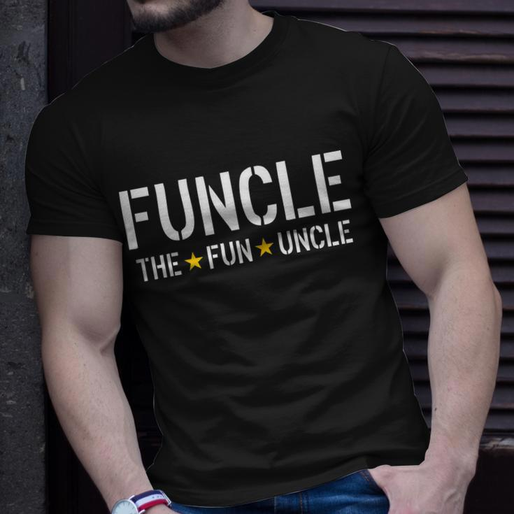 Funcle The Fun Uncle Army Stars Tshirt Unisex T-Shirt Gifts for Him