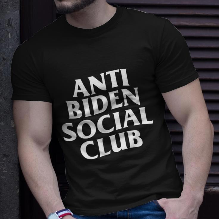 Funny Anti Biden Anti Biden Social Club Unisex T-Shirt Gifts for Him