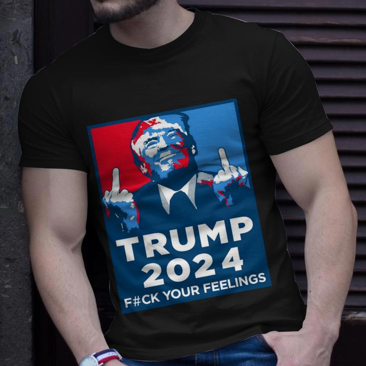 Funny Anti Biden Donald Trump Fuck Your Feelings Unisex T-Shirt Gifts for Him