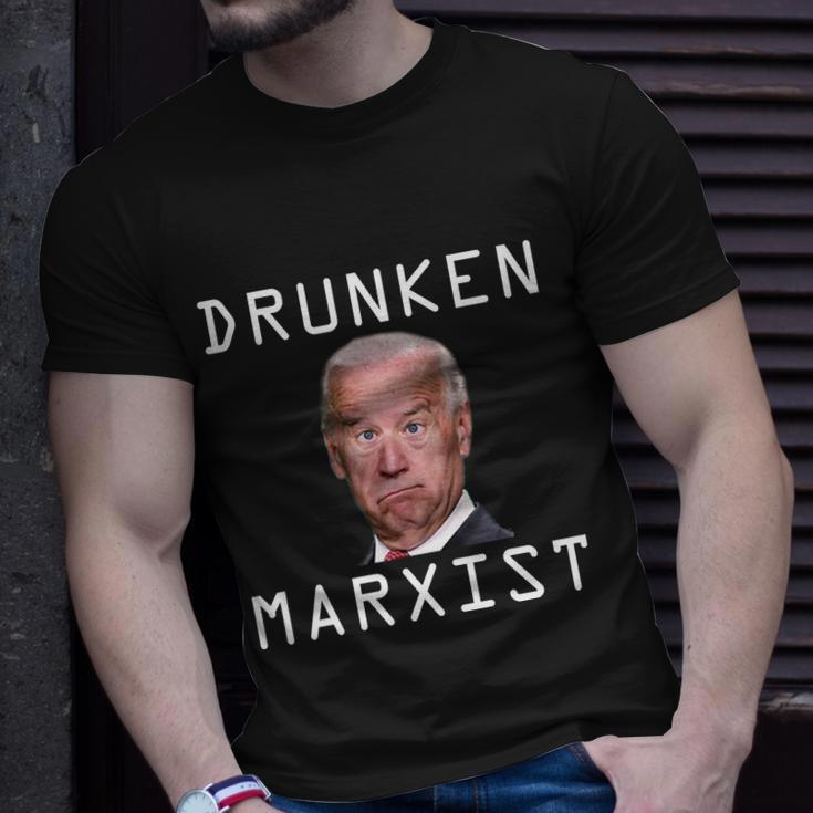 Funny Anti Biden Drunken Marxist Joe Biden Unisex T-Shirt Gifts for Him