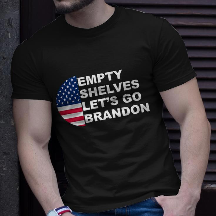 Funny Anti Biden Empty Shelves Joe Lets Go Brandon Anti Biden Unisex T-Shirt Gifts for Him
