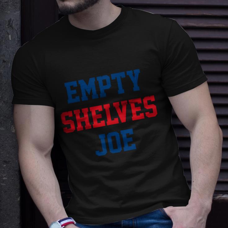 Funny Anti Biden Empty Shelves Joe Republican Anti Biden Design Unisex T-Shirt Gifts for Him