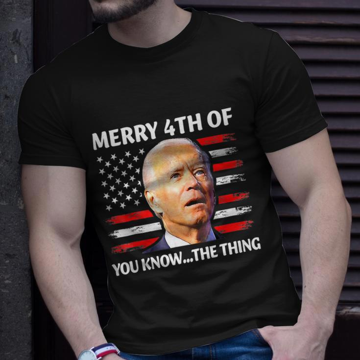 Funny Biden Confused Merry Happy 4Th Of You KnowThe Thing Tshirt Unisex T-Shirt Gifts for Him