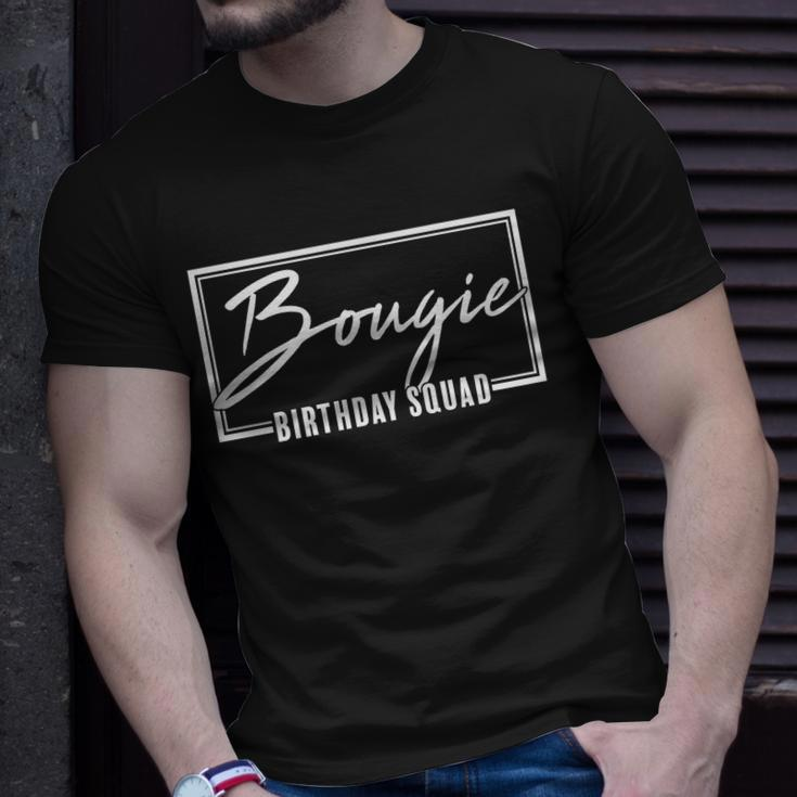 Funny Bougie Birthday Squad Matching Group Shirts Unisex T-Shirt Gifts for Him