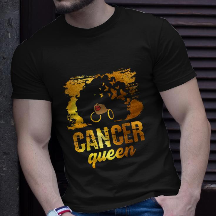 Funny Cancer Queen Afro Born In June 21 To July 22 Birthday Unisex T-Shirt Gifts for Him