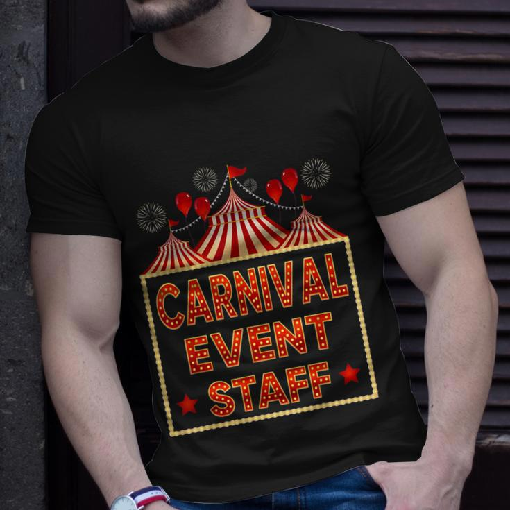 Funny Carnival Event Staff Circus Theme Quote Carnival Unisex T-Shirt Gifts for Him