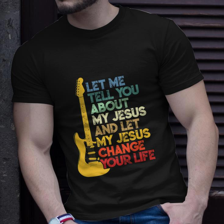Funny Christian Bible Guitar Player Unisex T-Shirt Gifts for Him