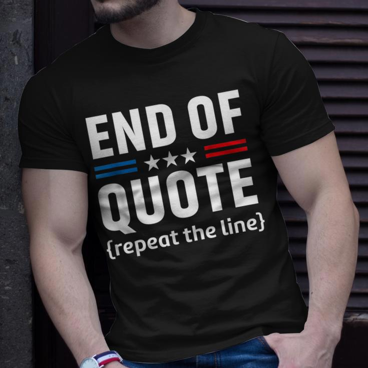 Funny Joe End Of Quote Repeat The Line V2 Unisex T-Shirt Gifts for Him