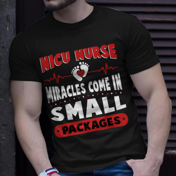 Funny Miracle Neonatal Intensive Care Unit Nicu Nurse Unisex T-Shirt Gifts for Him