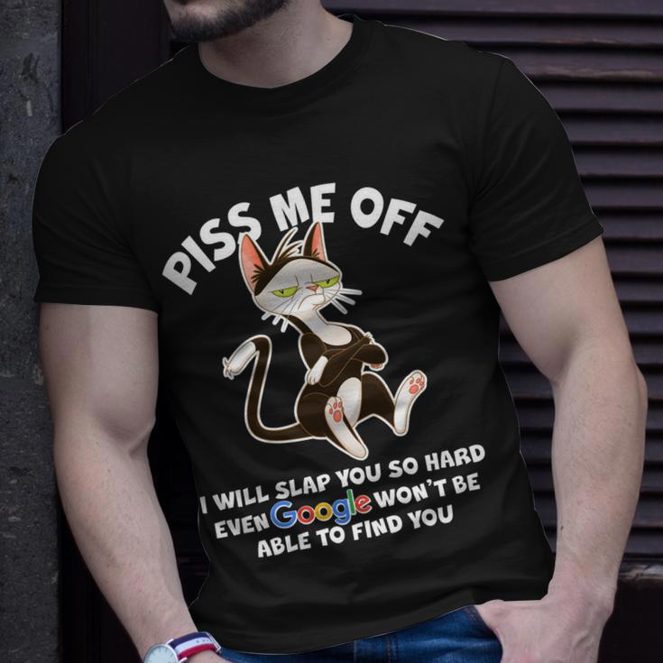 Funny Piss Me Off Cat Meme Unisex T-Shirt Gifts for Him