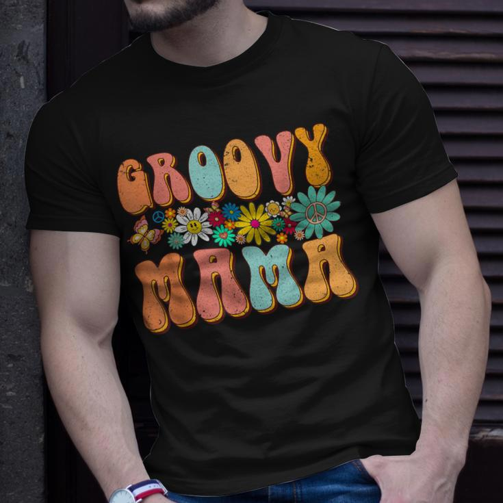 Funny Retro Groovy Birthday Family Matching Cute Groovy Mama Unisex T-Shirt Gifts for Him