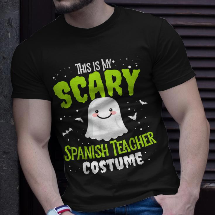 Funny Spanish Teacher Halloween School Nothing Scares Easy Costume Unisex T-Shirt Gifts for Him