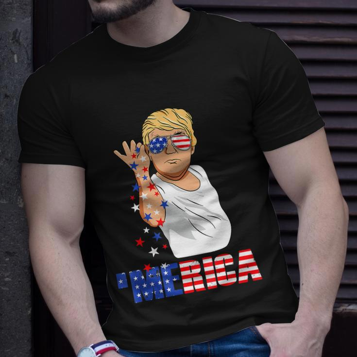 Funny Trump Salt Merica Freedom 4Th Of July Tshirt Gifts Unisex T-Shirt Gifts for Him