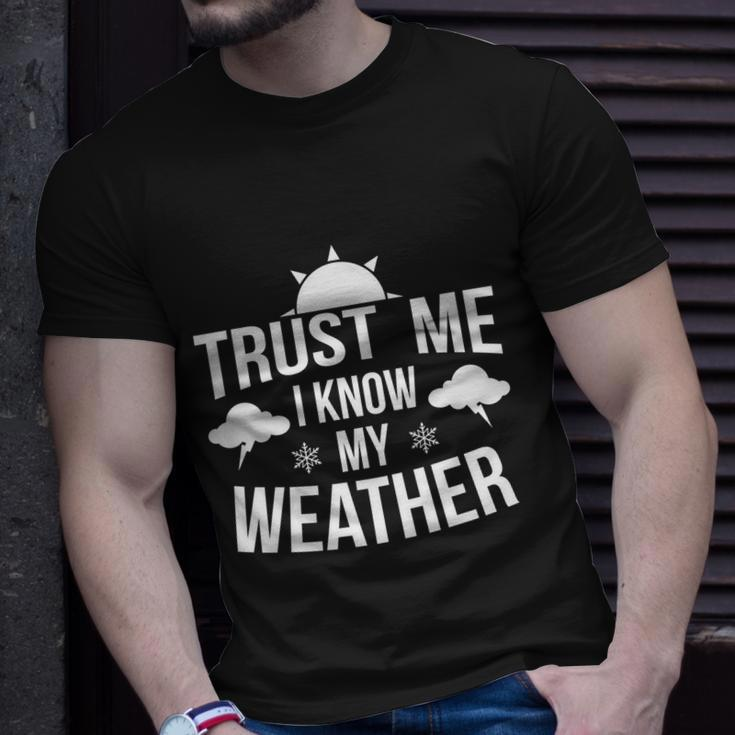 Funny Weather Meteorologist Gift Forecaster Weatherman Climate Fun Gift Unisex T-Shirt Gifts for Him