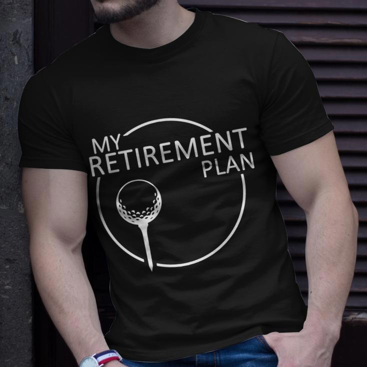 Golf Retirement Plan Funny Unisex T-Shirt Gifts for Him