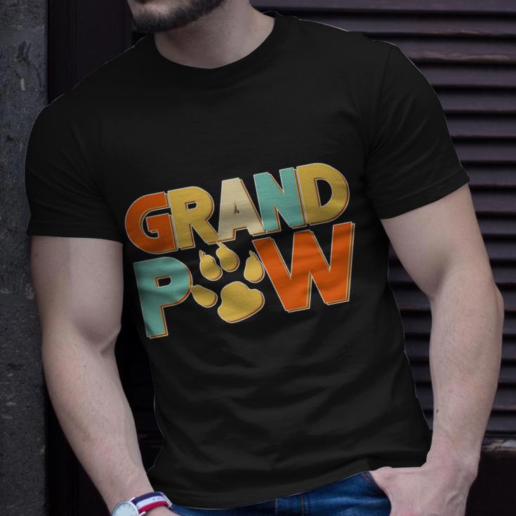 Grand Paw Funny Dog Grandpa Tshirt Unisex T-Shirt Gifts for Him