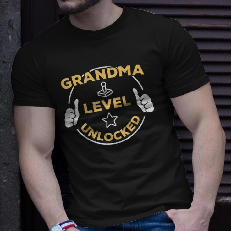Grandma Level Unlocked Soon To Be Grandma Gift Unisex T-Shirt Gifts for Him
