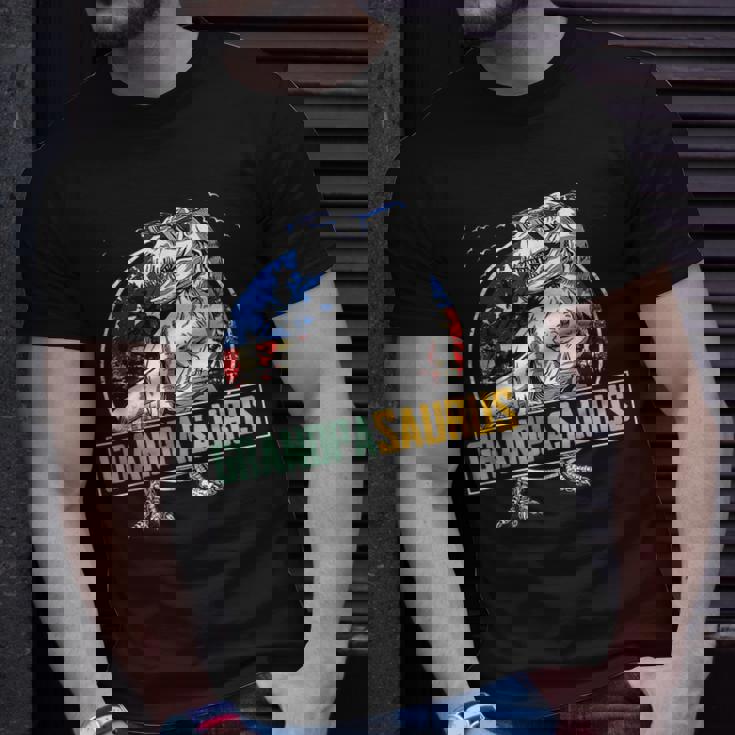 Grandpa Saurus Dinosaur Rex American Flag Matching T-shirt Gifts for Him Grandpa Saurus Dinosaur Rex American Flag Matching T-shirt Gifts for Him