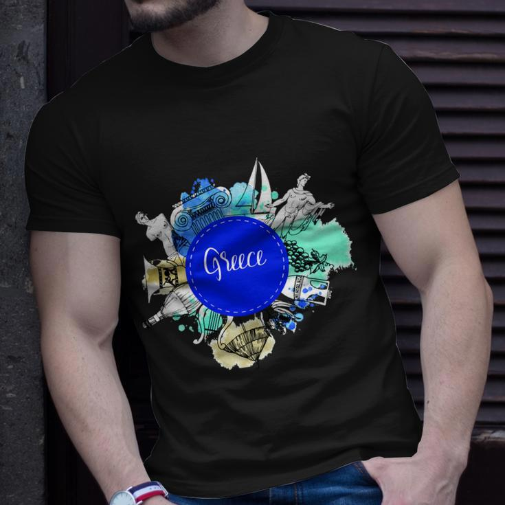 Greece V2 Unisex T-Shirt Gifts for Him