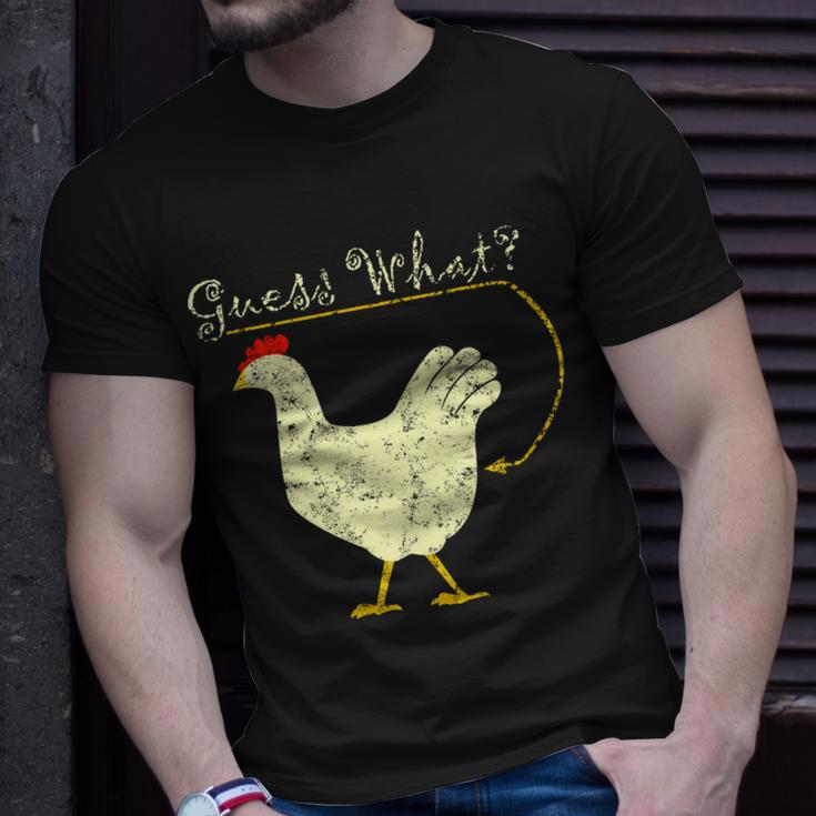 Guess What Chicken Butt Tshirt Unisex T-Shirt Gifts for Him
