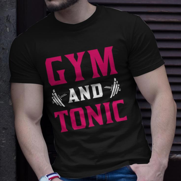 Gym And Tonic Workout Exercise Training Unisex T-Shirt Gifts for Him