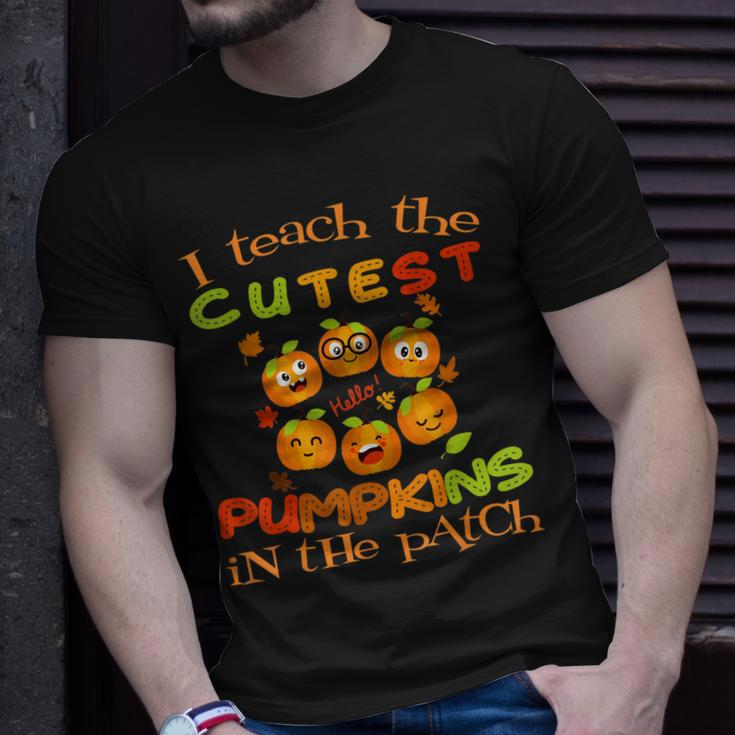 Halloween Teacher Cutest Pumpkin Patch Kindergarten Teacher Unisex T-Shirt Gifts for Him