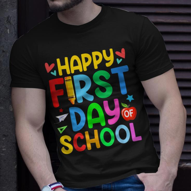Happy First Day Of School Back To School V3 Unisex T-Shirt Gifts for Him
