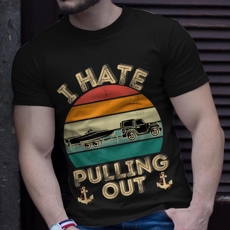 I Hate Pulling Out Boating Retro Vintage Boat Captain T-shirt Gifts for Him
