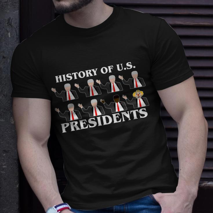 History Of US Presidents Anti Trump Clown Unisex T-Shirt Gifts for Him