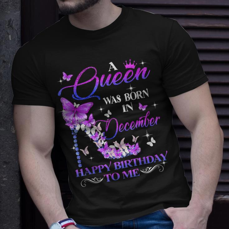 Hot Lips A Queen Was Born In December Happy Birthday To Me Men Women T-shirt Graphic Print Casual Unisex Tee Gifts for Him