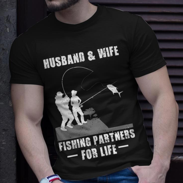 Husband And Wife - Fishing Partners Unisex T-Shirt Gifts for Him