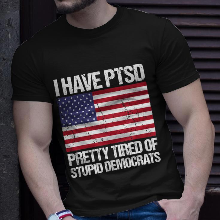 I Have Ptsd Pretty Tired Of Stupid Democrats V2 Unisex T-Shirt Gifts for Him