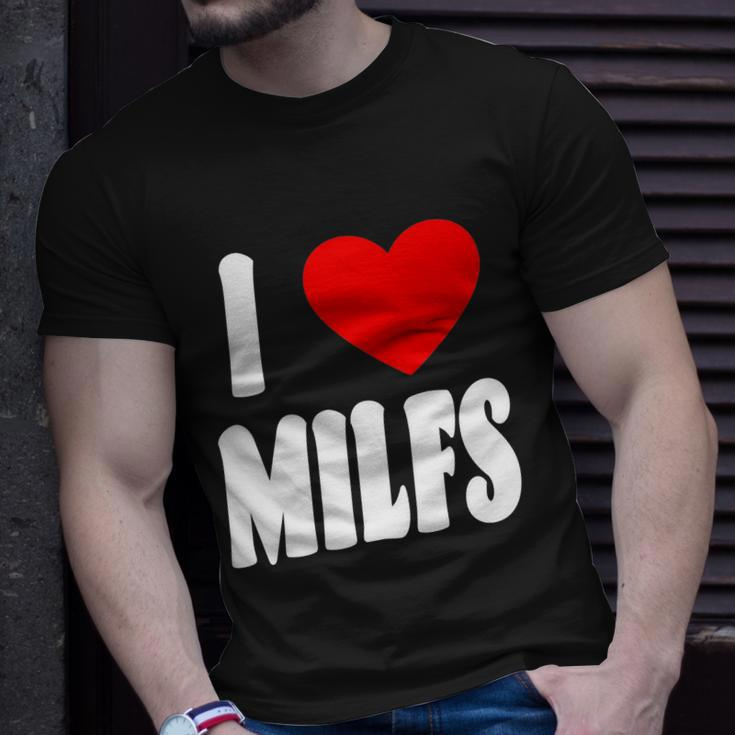 I Heart Milfs Unisex T-Shirt Gifts for Him
