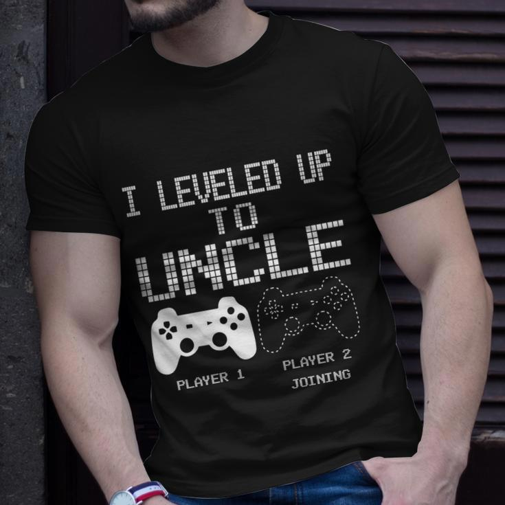 I Leveled Up To Uncle New Uncle Gaming Funny Tshirt Unisex T-Shirt Gifts for Him