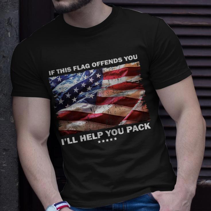 If This Flag Offends You Ill Help You Pack Tshirt Unisex T-Shirt Gifts for Him