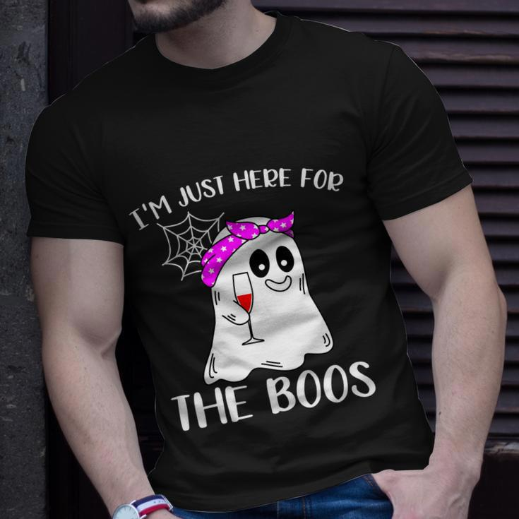Im Just Here For The Boos Boo Halloween Quote Unisex T-Shirt Gifts for Him