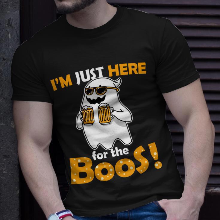 Im Just Here For The Boos Halloween Tshirt Unisex T-Shirt Gifts for Him