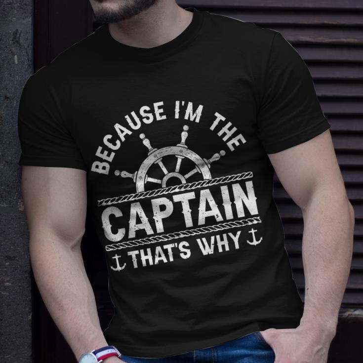 Im The Captain Boat Owner Boating Lover Funny Boat Captain Unisex T-Shirt Gifts for Him