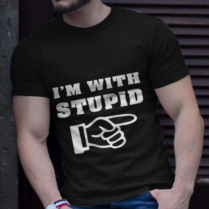 Im With Stupid Unisex T-Shirt Gifts for Him