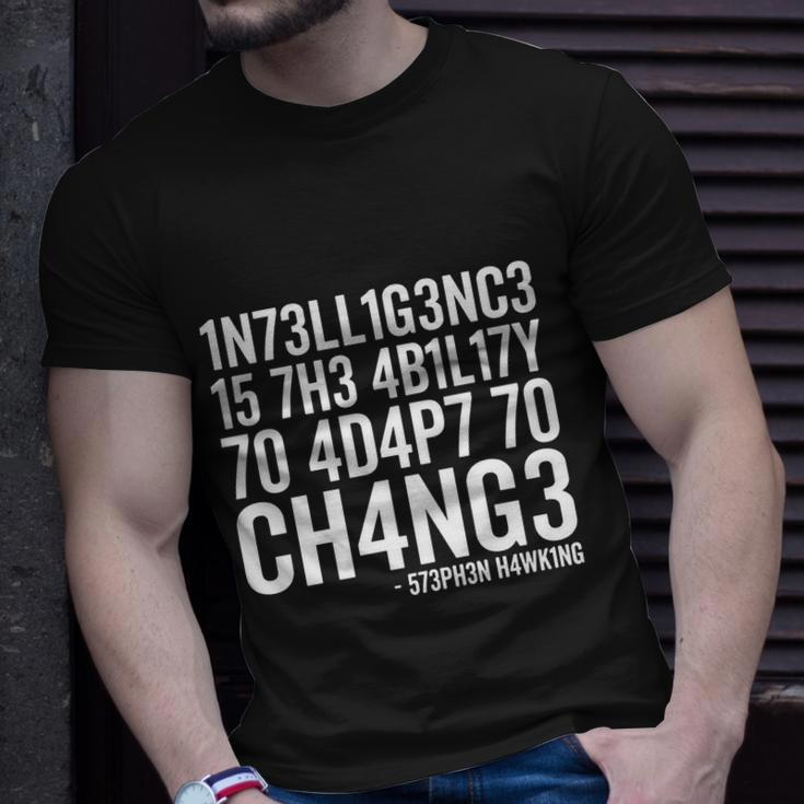 Intelligence Stephen Hawking Tshirt Unisex T-Shirt Gifts for Him