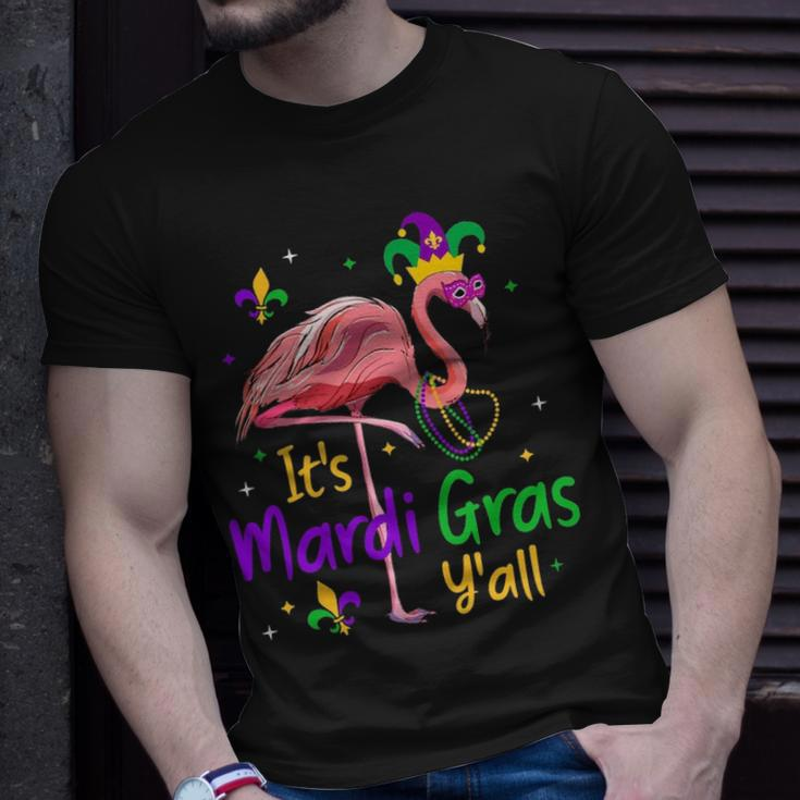 It S Mardi Gras Y All Flamingo Mardi Gras T-shirt Gifts for Him