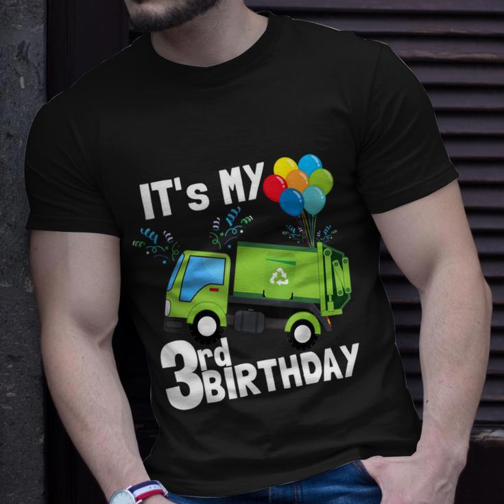 Its My 3Rd Birthday Garbage Truck 3 Birthday Boy Gift Meaningful Gift Unisex T-Shirt Gifts for Him